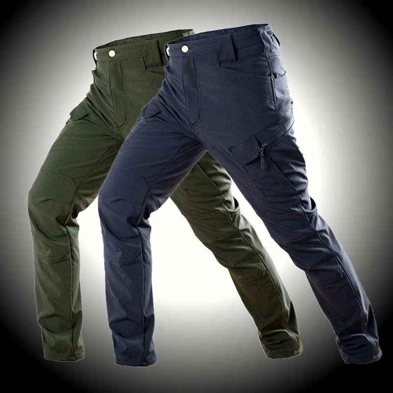 

Winter Men's Hiking Pants Fleece Warm Waterproof Pants Climbing Breathable Wear Resistant Elasticity Tactical Pants Menpants Men
