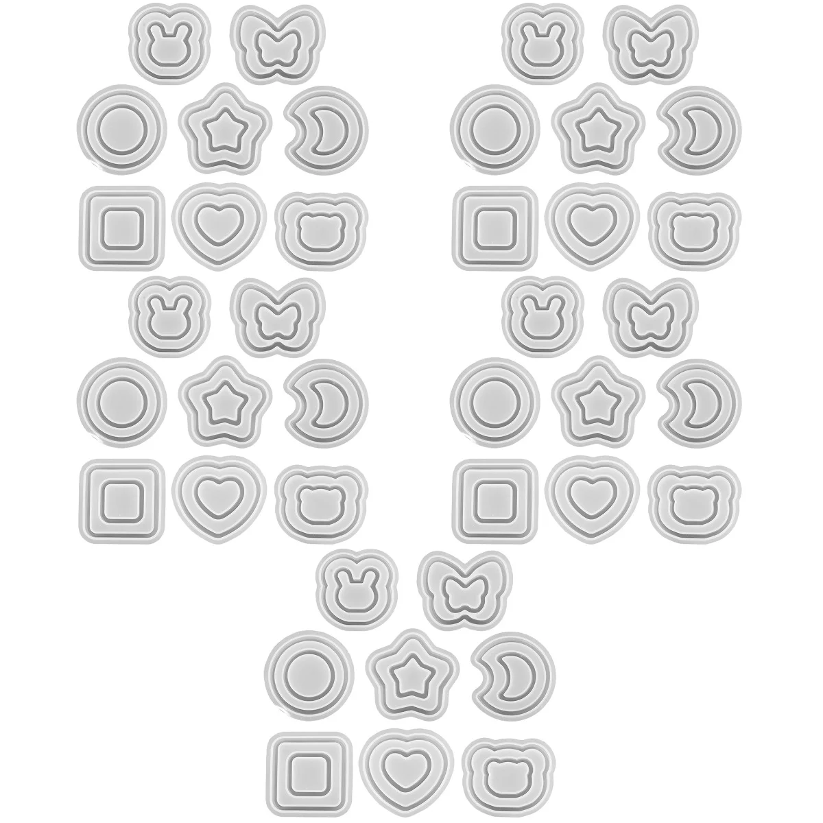 

40 шт., силиконовые формы для брелоков