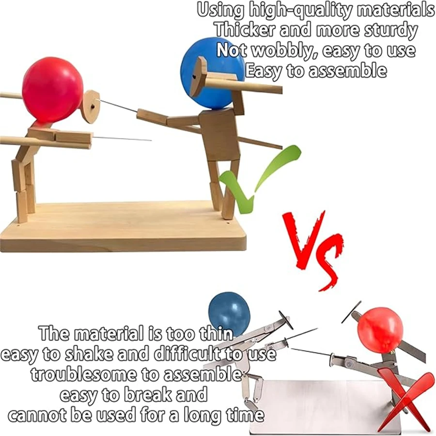 Новый 2024 Деревянный Марионетка Ручной Работы С Бамбуковым Воздушным Шаром