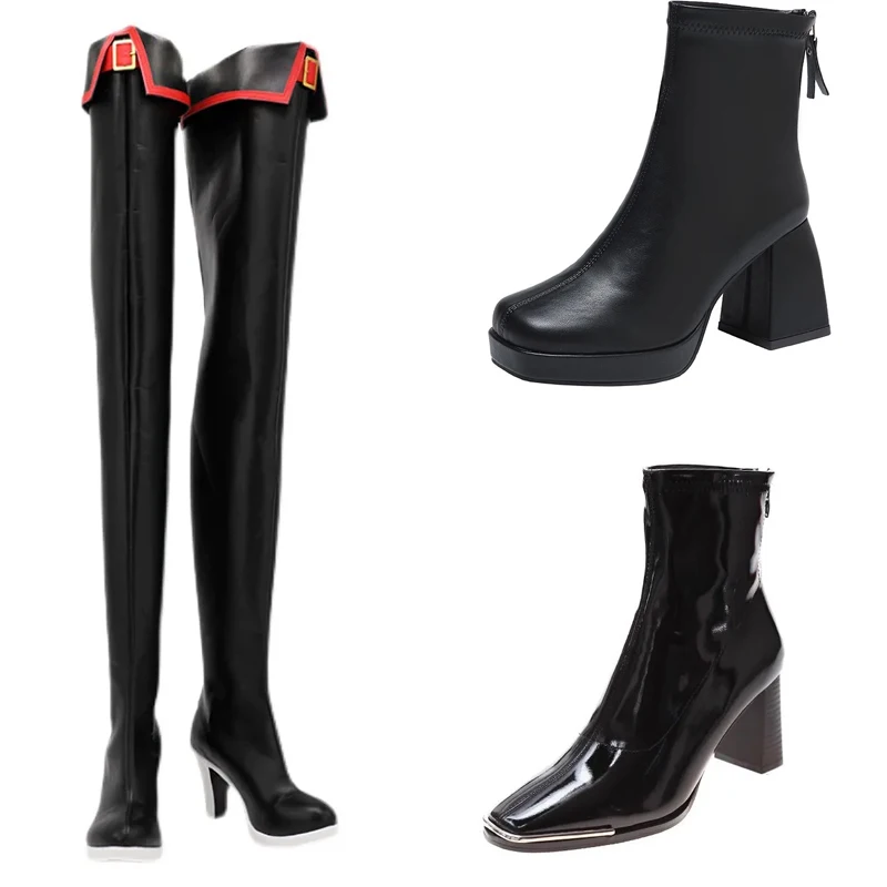 Обувь Chained Anime Soldier Kyouka Uzen ботинки для косплея Yamashiro Ren вечерние