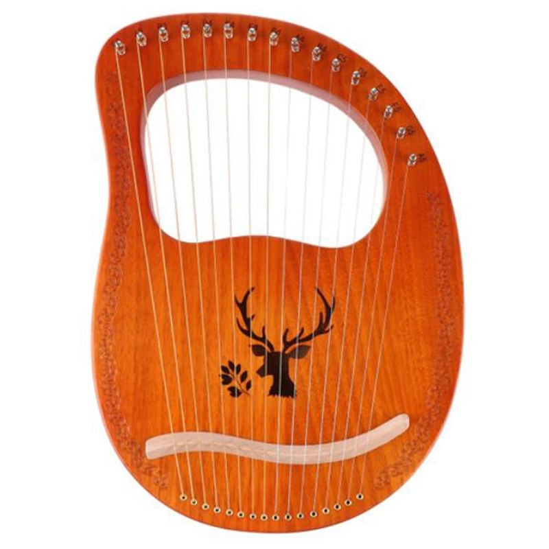 

Lyre Harp 16 металлических струн ручной Харп красное дерево струнный инструмент с настройкой гаечного ключа для начинающих музыкальных любител...