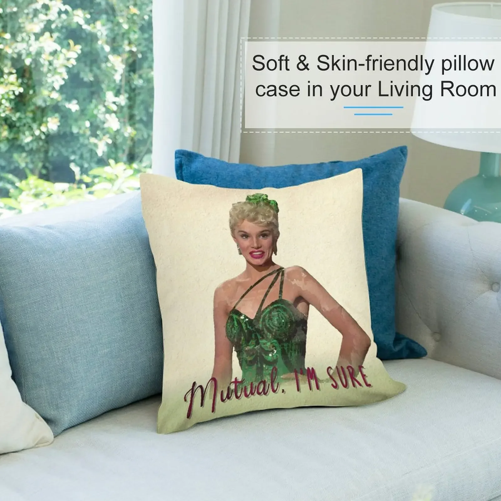 Mutual I'm Sure - белая рождественская декоративная подушка чехол для подушки