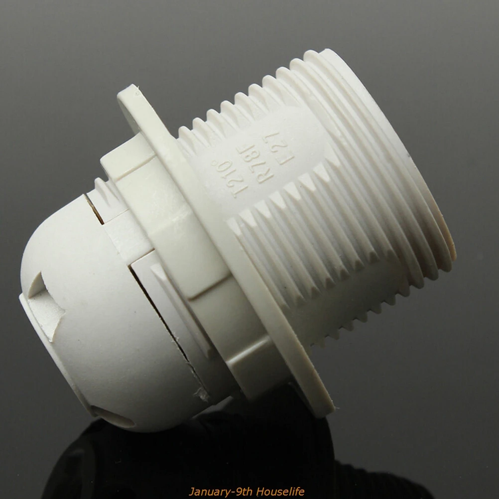 

1PCS White Black 4A 250V E27 Card-type Lamp Holder CE Certification E27 Socket High Quality