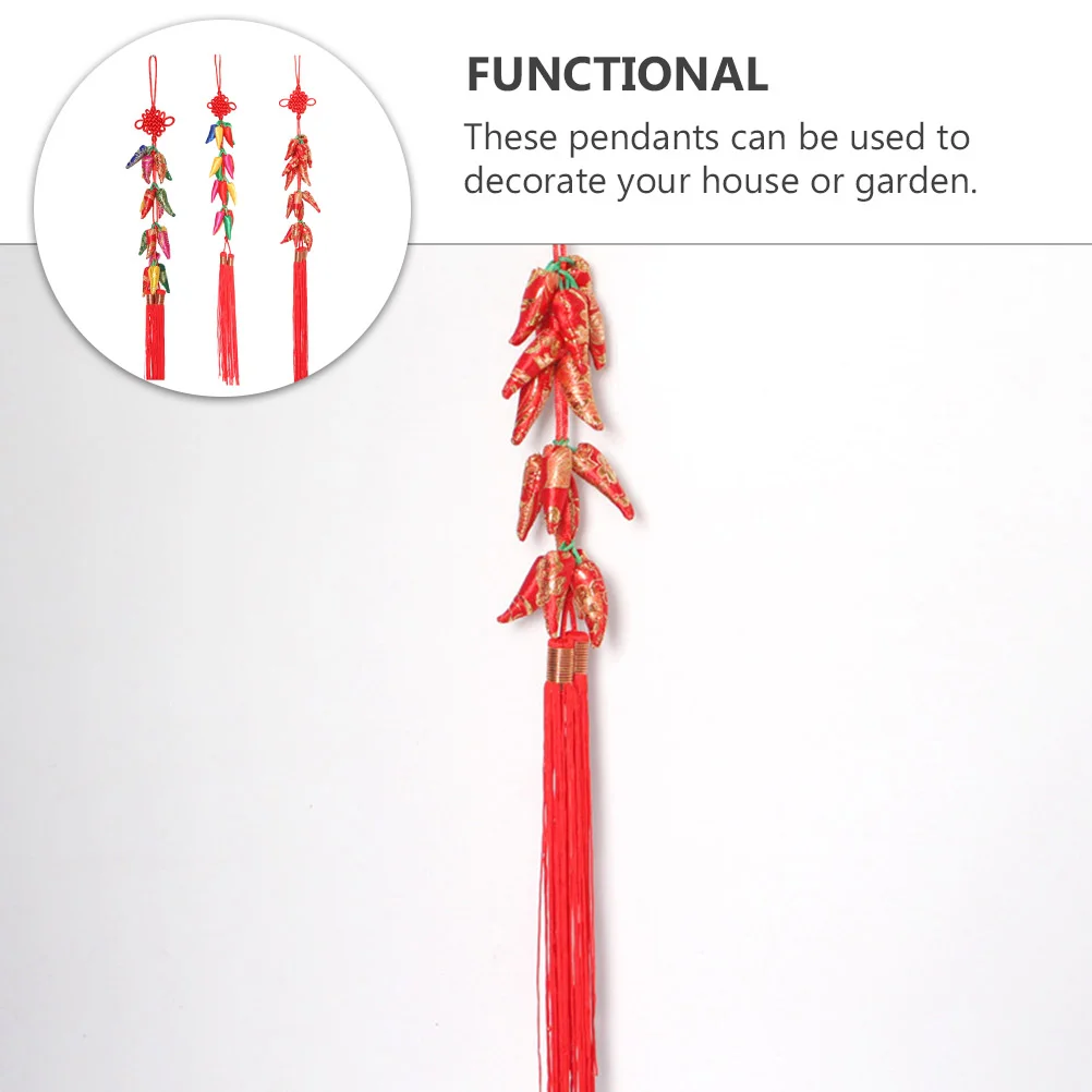 Китайский Новый Год Кулон Чили Декор Праздничные Принадлежности Кисточка