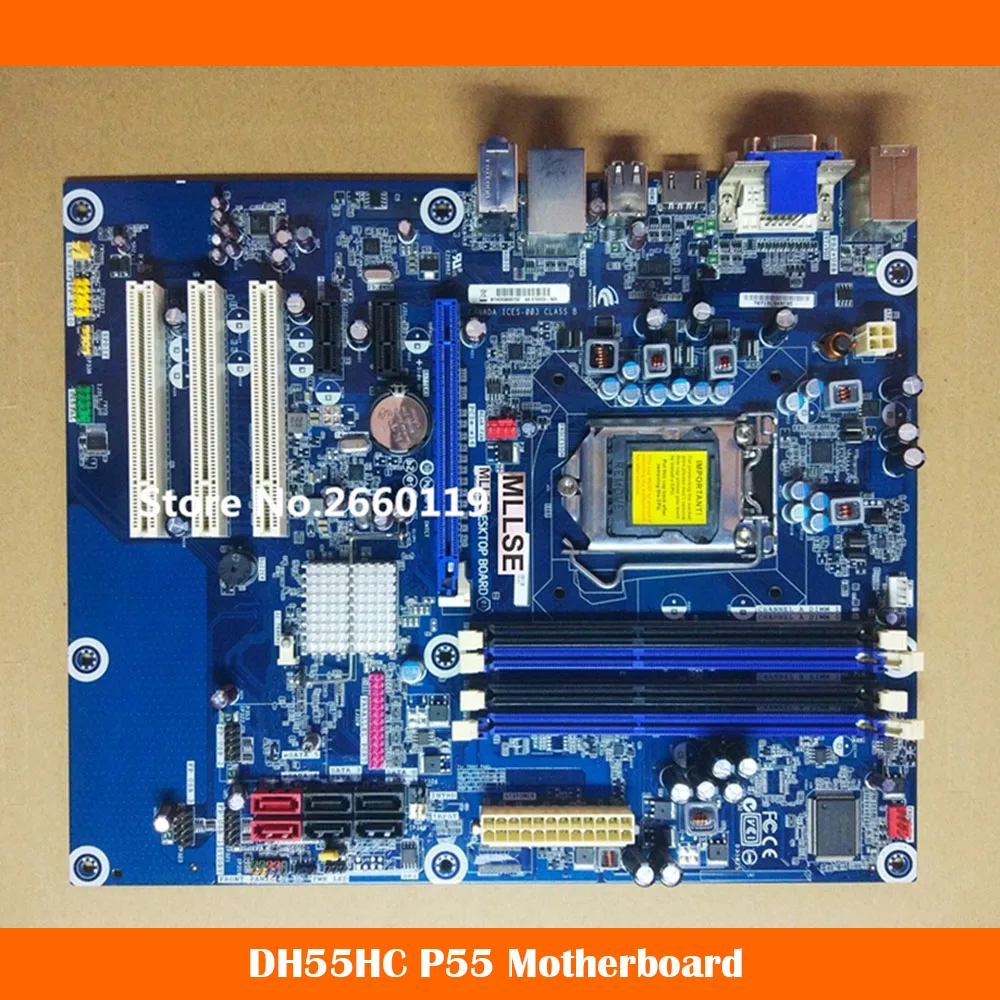 Desktop Mainboard For Intel DH55HC P55 Industrial Control Equipment Motherboard Supports I3 I5 I7 1156 Pin  Fully Tested