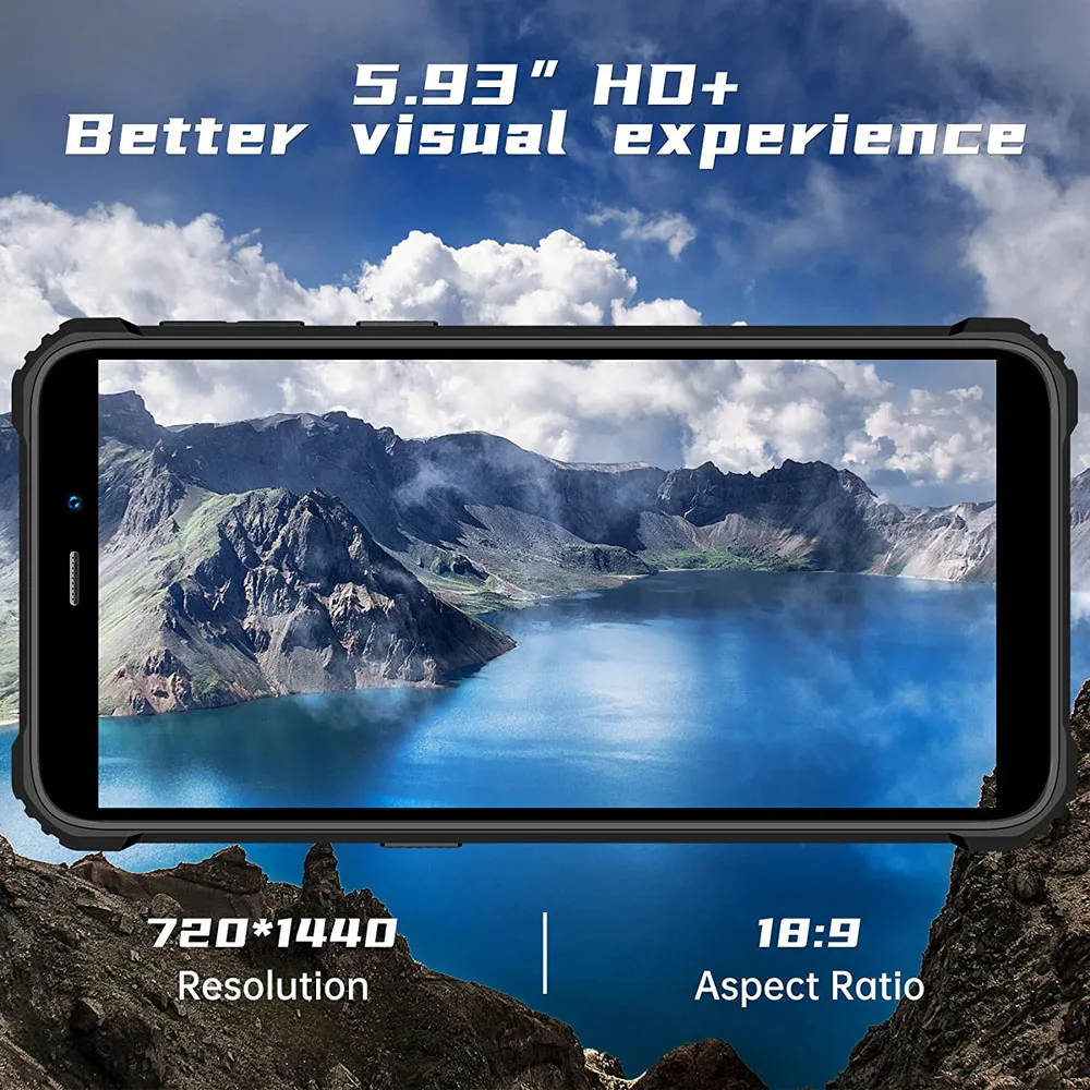 Original Mobile Phones Outdoor Android 12 Quad Core Dual Sim Smartphone 6300mah Battery Ip68 Waterproof  Cell Phones Unlocked