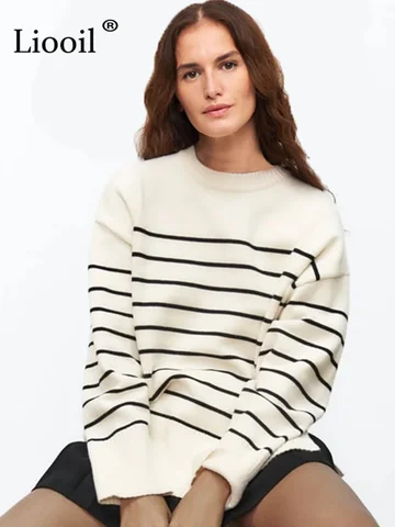 Женский вязаный пуловер с длинным рукавом, цвет в ассортименте