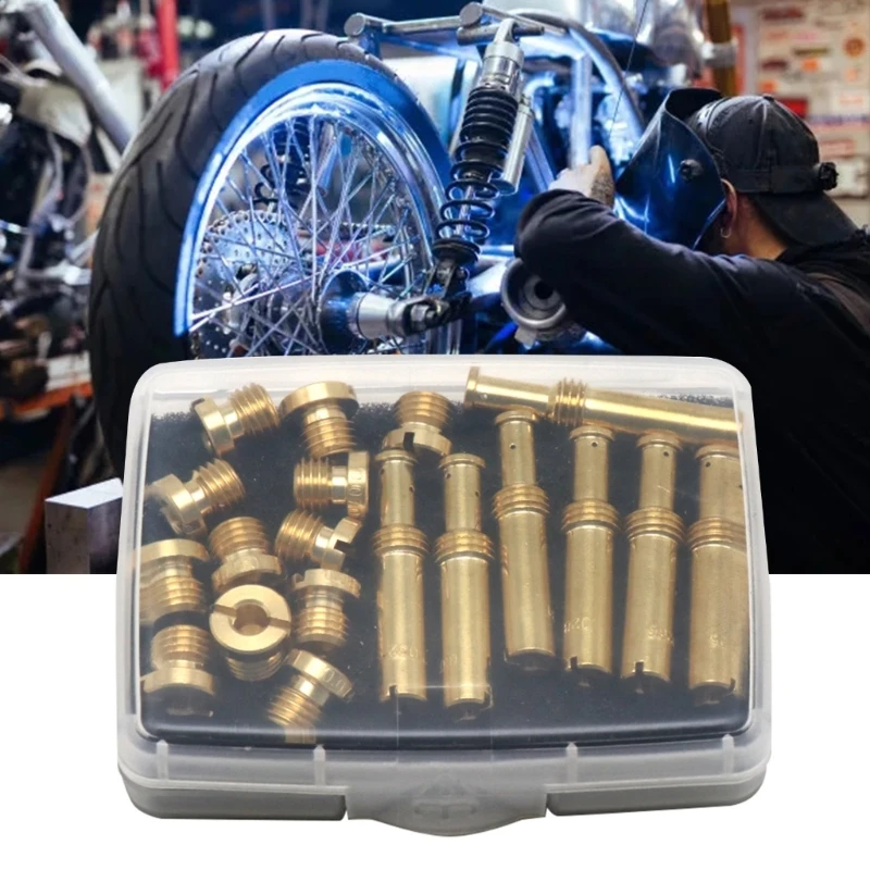 19pcs Stable-performance Intermediate 350995 Brass Carb Set Replacement Quality Brass fitting for EVO- TC- V-Twin J60F