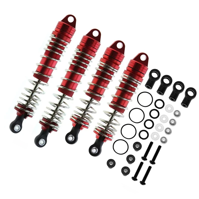 

4Pcs Metal Front And Rear Shock Absorber For Traxxas Slash 4X4 VXL 2WD Rustler Stampede Hoss 1/10 RC Car Upgrades