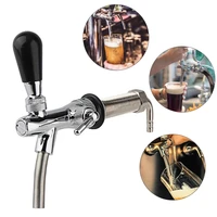 beer faucet adjustable tap beer shank chrome tap plating with ball lock disconnect liquid for homebrew cornelius keg dispenser