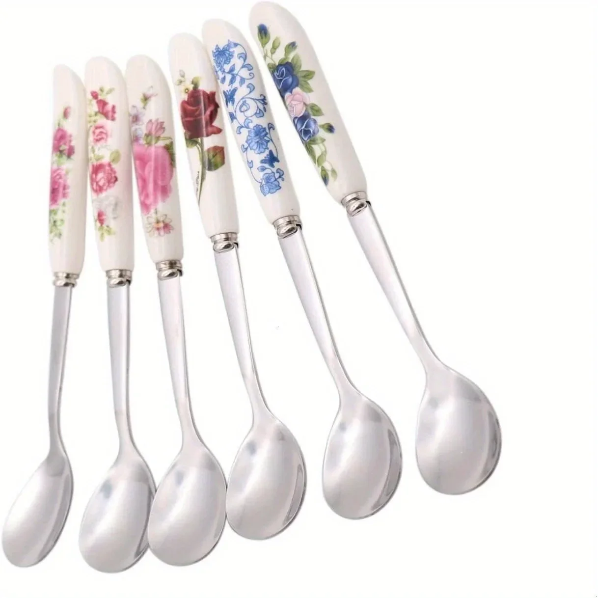 Кофейная ложка с керамической ручкой