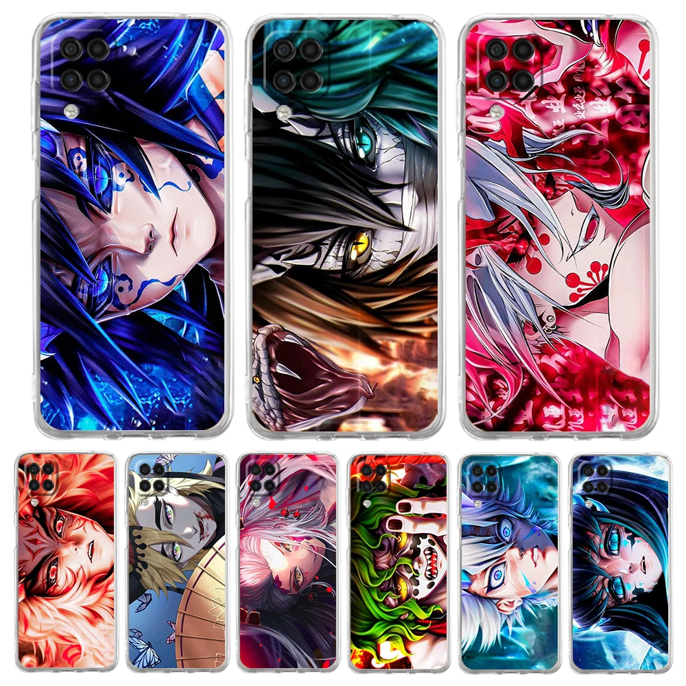 

Kimetsu No Yaiba Demon Slayer Cover for Samsung Galaxy A13 A22 A52S A52 A72 A51 A71 A41 A31 A21 A11 5G Transparent Phone Case