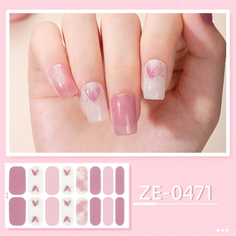 Многоцветная наклейка для ногтей полное покрытие самоклеящаяся маникюра