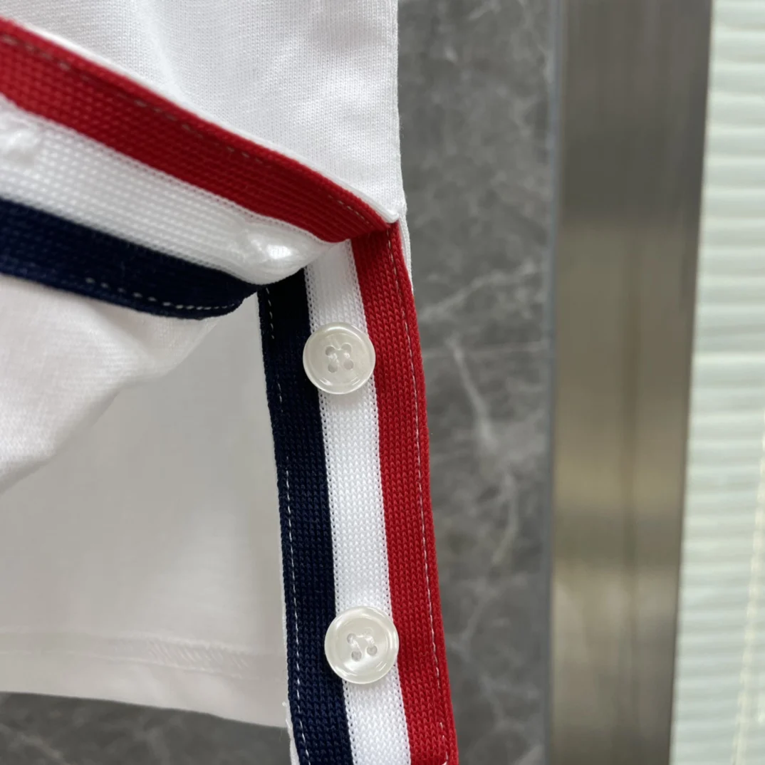 Футболка мужская в полоску люксовая брендовая тенниска из чистого хлопка с