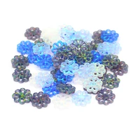 1pc natural stone hollow out flower beads loose engrave opal bead for jewelry making diy women necklace earrngs accessories