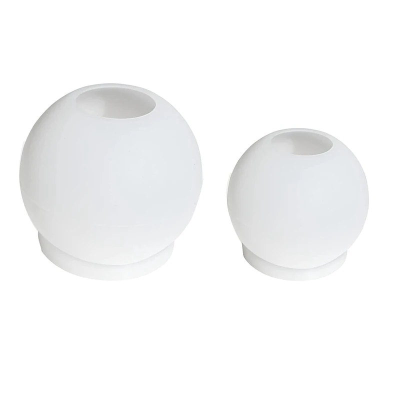 

Candle Holder Resin Molds, 2 Pcs Sphere Tea Light Holder Molds, Crystals Ball/Orbs Epoxy Resin Molds