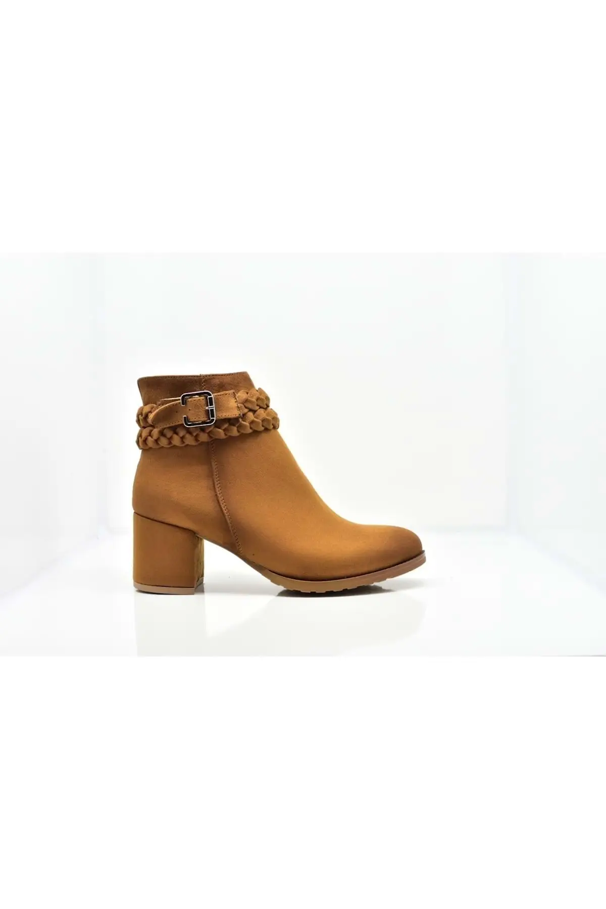 

Women's High-Heeled Boots 260-Tan Süet