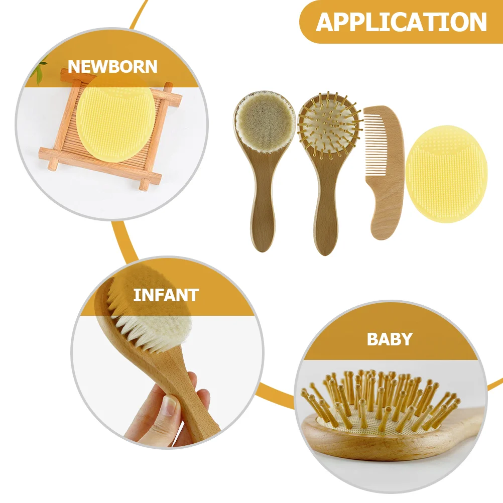 Набор шерстяных кистей детская расческа скребок для ванны набор волос