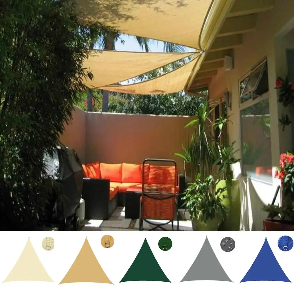 

Durable Triangle Weather-resistant Oxford Cloth Sun Shade Awning Garden Supply Sun Shade Cloth Sun Shade Canopy