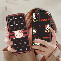 japan anime hello kitty phone case for xiaomi redmi 7s 7 7a 8 8a note 8 2021 7 8 8t pro smartphone original shell carcasa