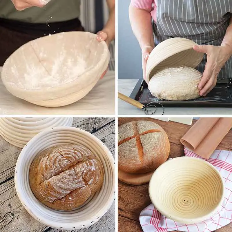 

Корзина для брожения хлеба из ротанга со съемным вкладышем, 1 набор