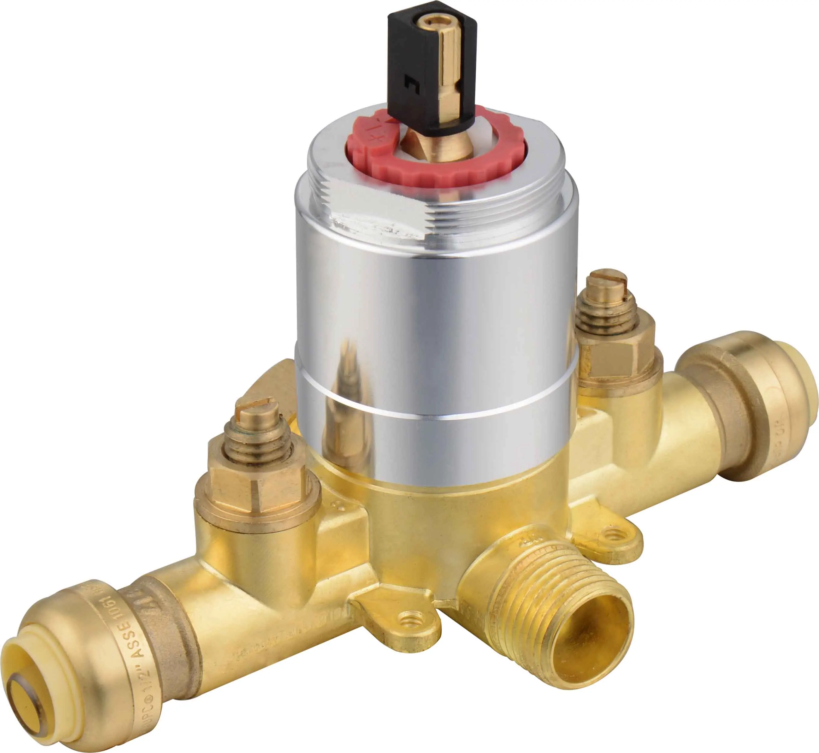 Термостатический смеситель для ванной и душа 1/2 дюйма серебристый 5 лет |