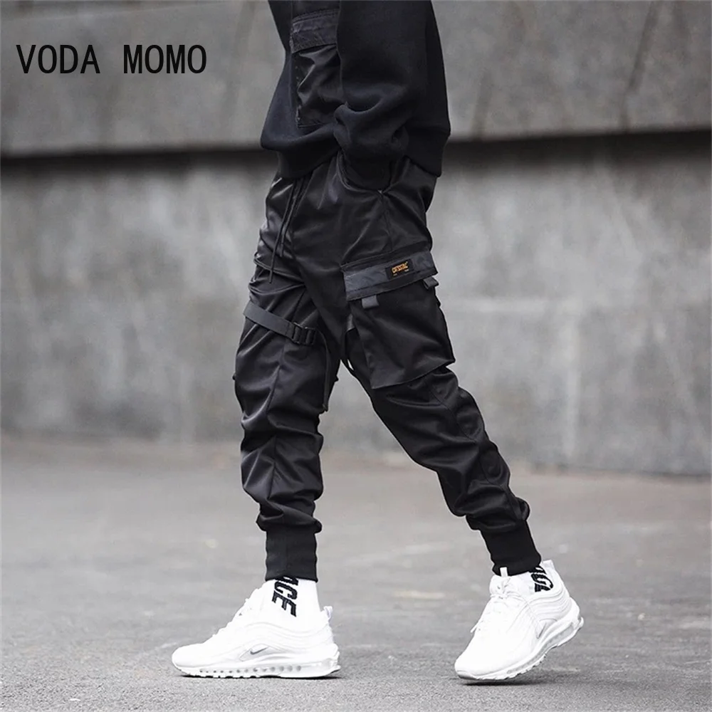 Hidden Black Warrior Mens Cargo Pants Harajuku Fashion Skinny Streetwear Casual Tactical Pant Paratrooper Functional Men Joggers