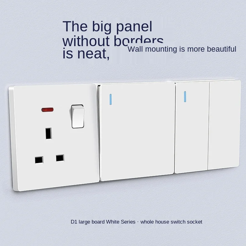 Белая британская стандартная настенная розетка 13 а универсальная переключатель