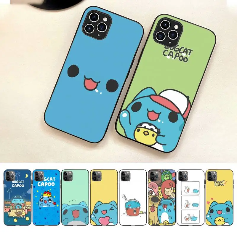 

Love Comic Cat Bugcat Capoo Phone Case For Iphone 7 8 Plus X Xr Xs 11 12 13 14 Se2020 Mini Pro Max Case