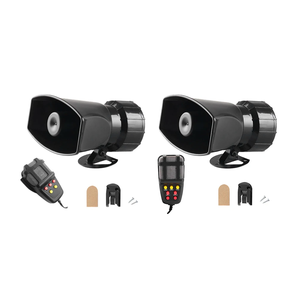 

Автомобильный громкий сигнал, полицейская сирена, звуковой сигнал, Мегафон, аварийный мотоцикл, 12 В, 100 Вт, многоцветные звуковые сигналы