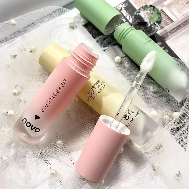 NOVO Shea Butter Repair Лосьон для губ Увлажняющий и увлажняющий праймер Уменьшает линии