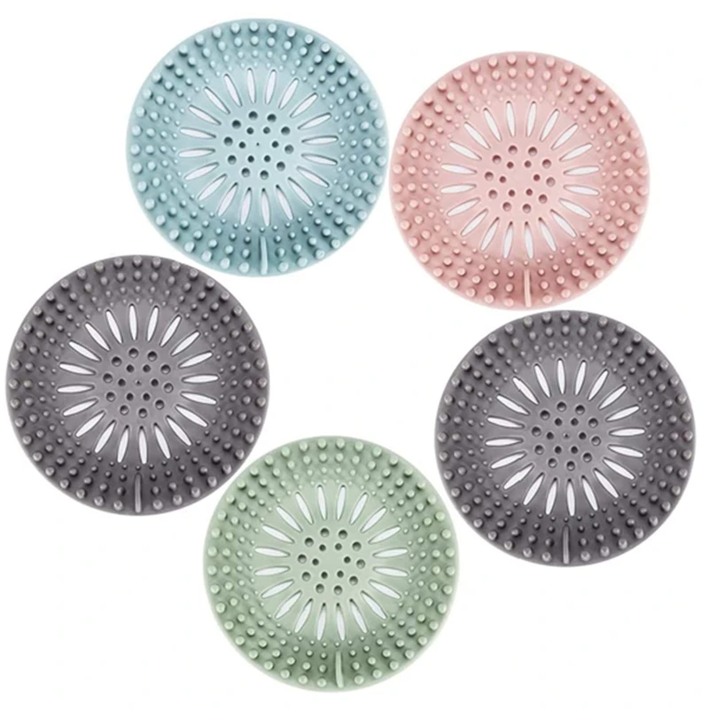 

AFBC Shower Drain Covers Easy To Install And Clean Suit For Bathroom Bathtub And Kitchen 5 Pack