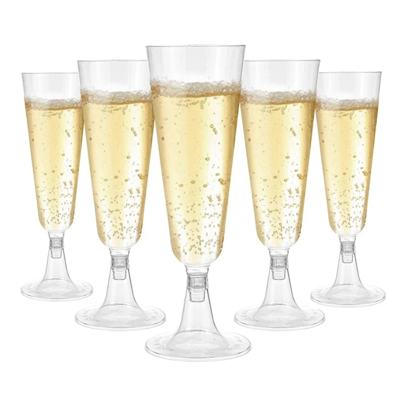 

Пластиковые бокалы для шампанского, бокалы для шампанского, Винные бокалы, многоразовые стаканы для садовых вечеринок