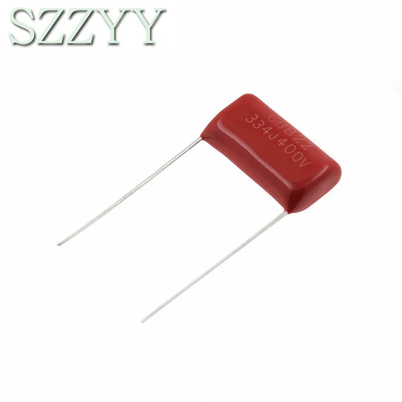 

10 шт. 400V334J 0,33 мкФ шаг 10 мм 400V 330NF 334 CBB полипропиленовый пленочный конденсатор