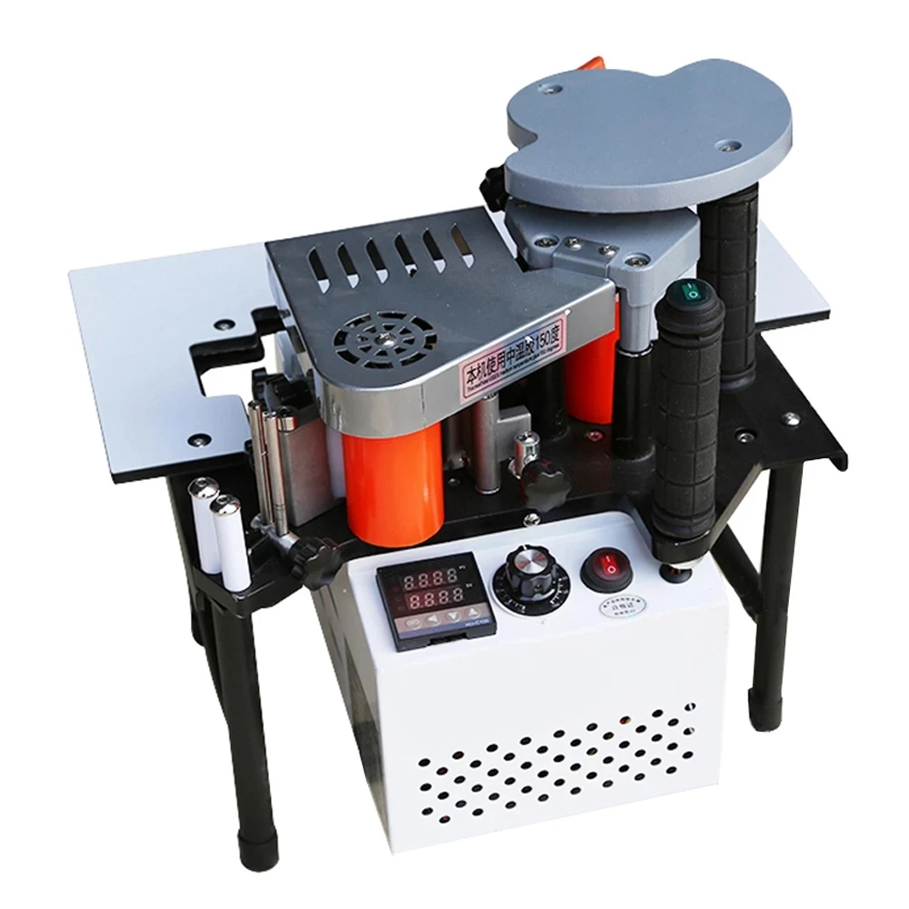 Woodworking Manual Edge Gluing Machine 1200W,Double Side Gluing Edge Banding Machine 110v & 220v Wood Based Panels Machinery