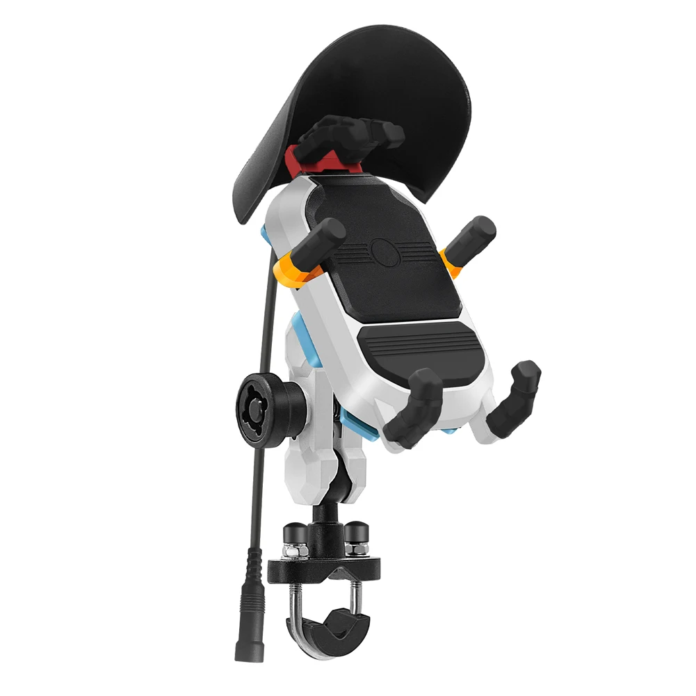 15 Вт беспроводная зарядка мотоциклетный держатель для телефона вращающийся на 360