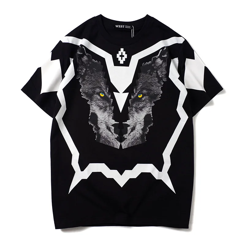 

New 2022 Luxury Men T Shirts Classic Wolf head T Shirts T-Shirt Hip Hop Skateboard Street Cotton T-Shirts Tee Top #T6