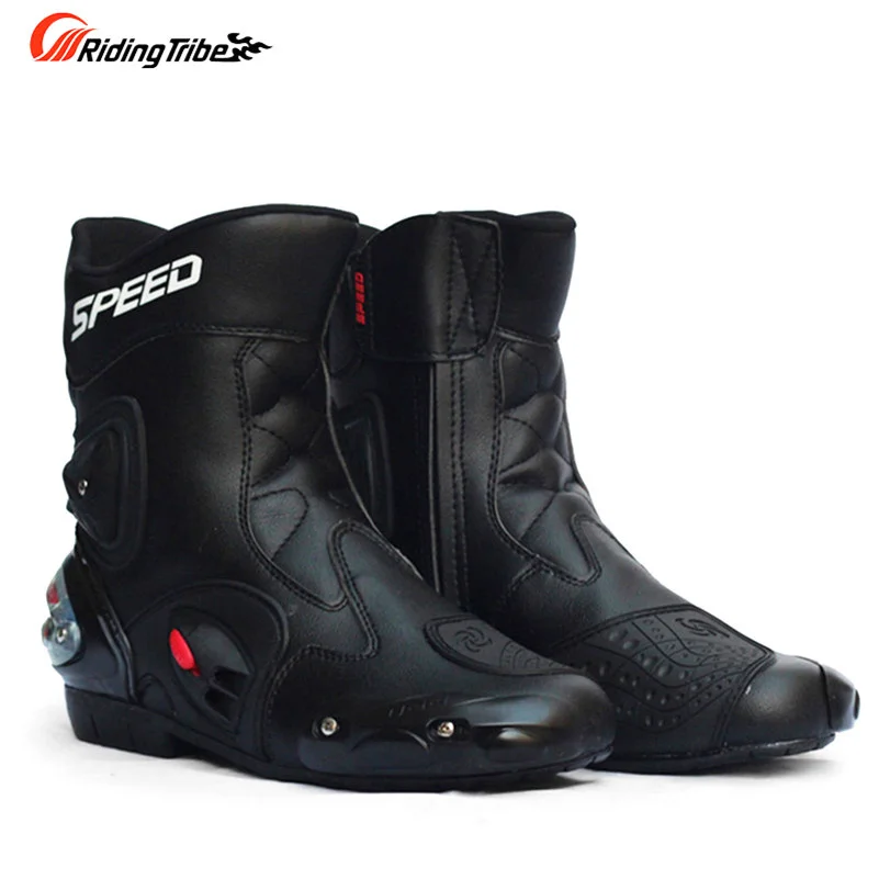 

SPEED A004 Motorcycle Boots Shoes Motocross Botas Moto Motoqueiro Motocicleta Botte Botas Para Moto Men Riding Gear