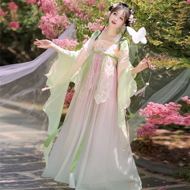 NT137 оригинальный женский ханьфу Тан китайский ветер весенне-летний костюм супер