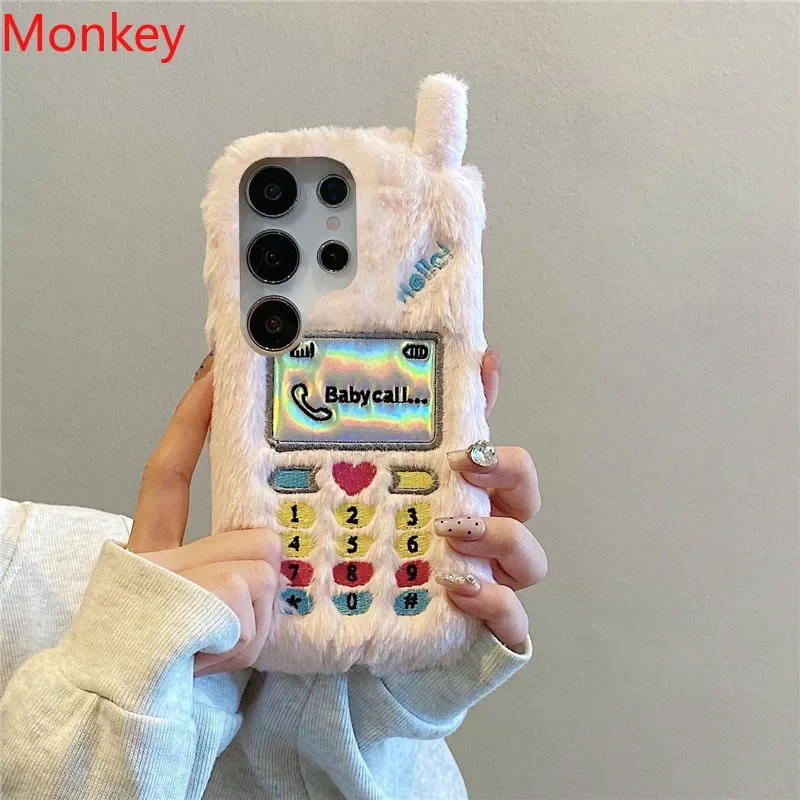 Плюшевый красочный чехол для телефона с вышивкой Xiaomi Redmi Note 14 13 Pro Plus 12 11 10 12S 11S 10S 14C