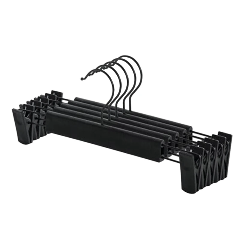 

Retail 10PCS/SET Metal Pants Skirt Hangers Trouser Stand Holder With 2 Adjustable