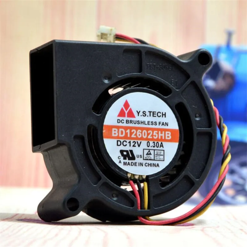 BD 126025 HB 6CM 6025 12 В 0,30 А трехпроводной вентилятор охлаждения турбины (art.: 3920cd465eb05) - 3920cd465eb05