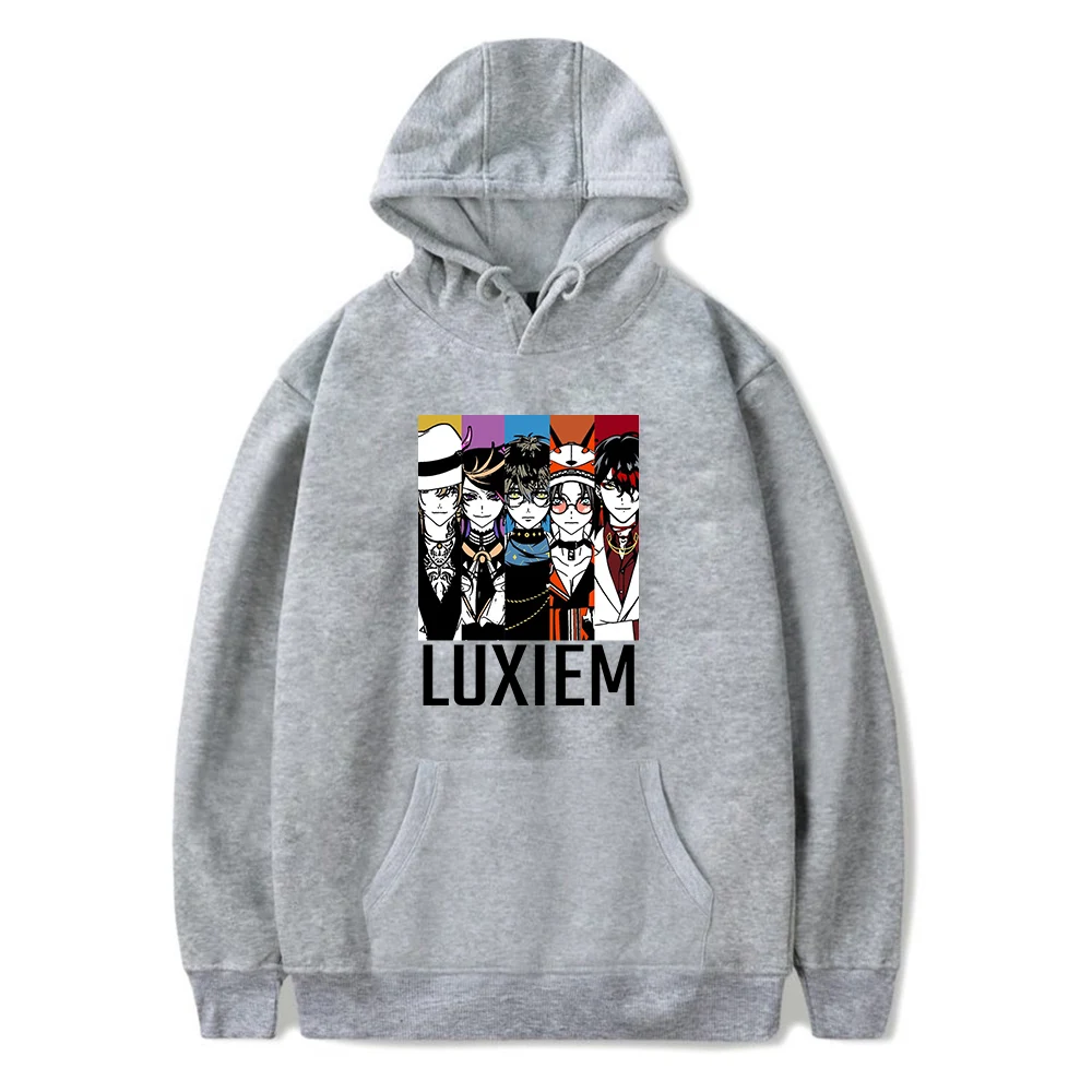 Luxiem VTuber Vox Akuma Mysta Rias Толстовка с капюшоном унисекс длинным рукавом для женщин и