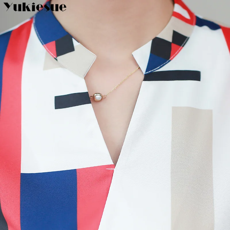 Женская шифоновая блузка с длинным рукавом в полоску | одежда