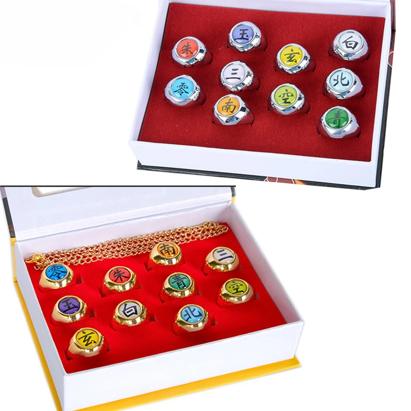 Akatsuki Member's Ring Pendant Sasori Itachi Hidan Deidara Pein Cosplay Prop Rings | Costume Props