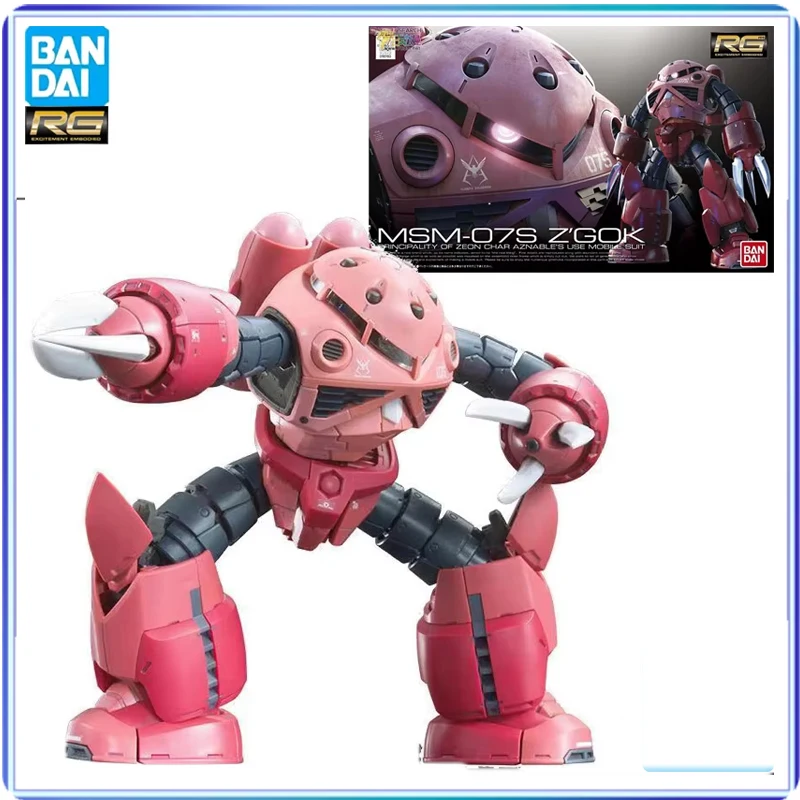 Оригинальная модель Bandai комплект аниме-фигурок RG 1/144 MSM-07S ZGOK Char's эксклюзивная