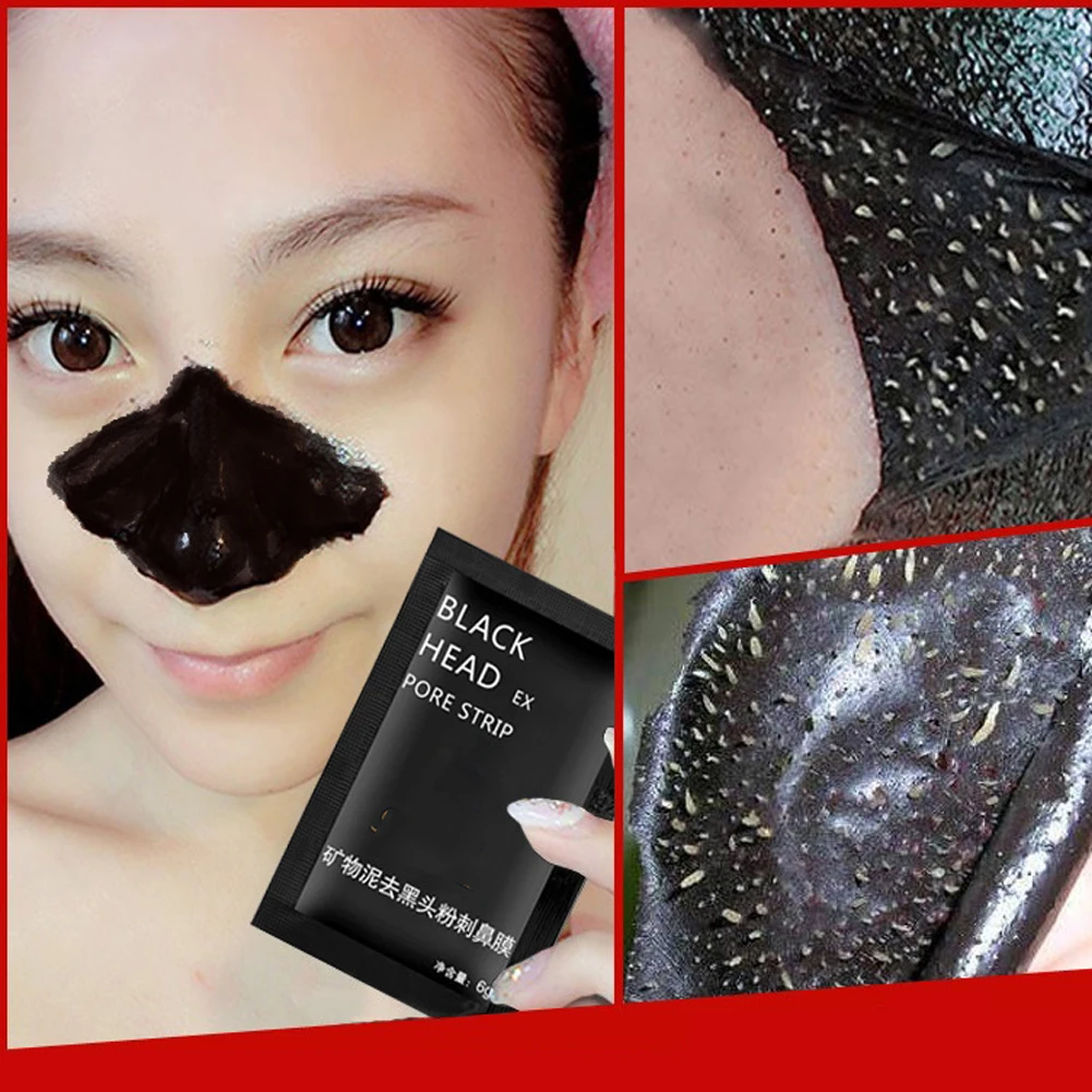 Маска с вулканической грязью для удаления черных точек акне |