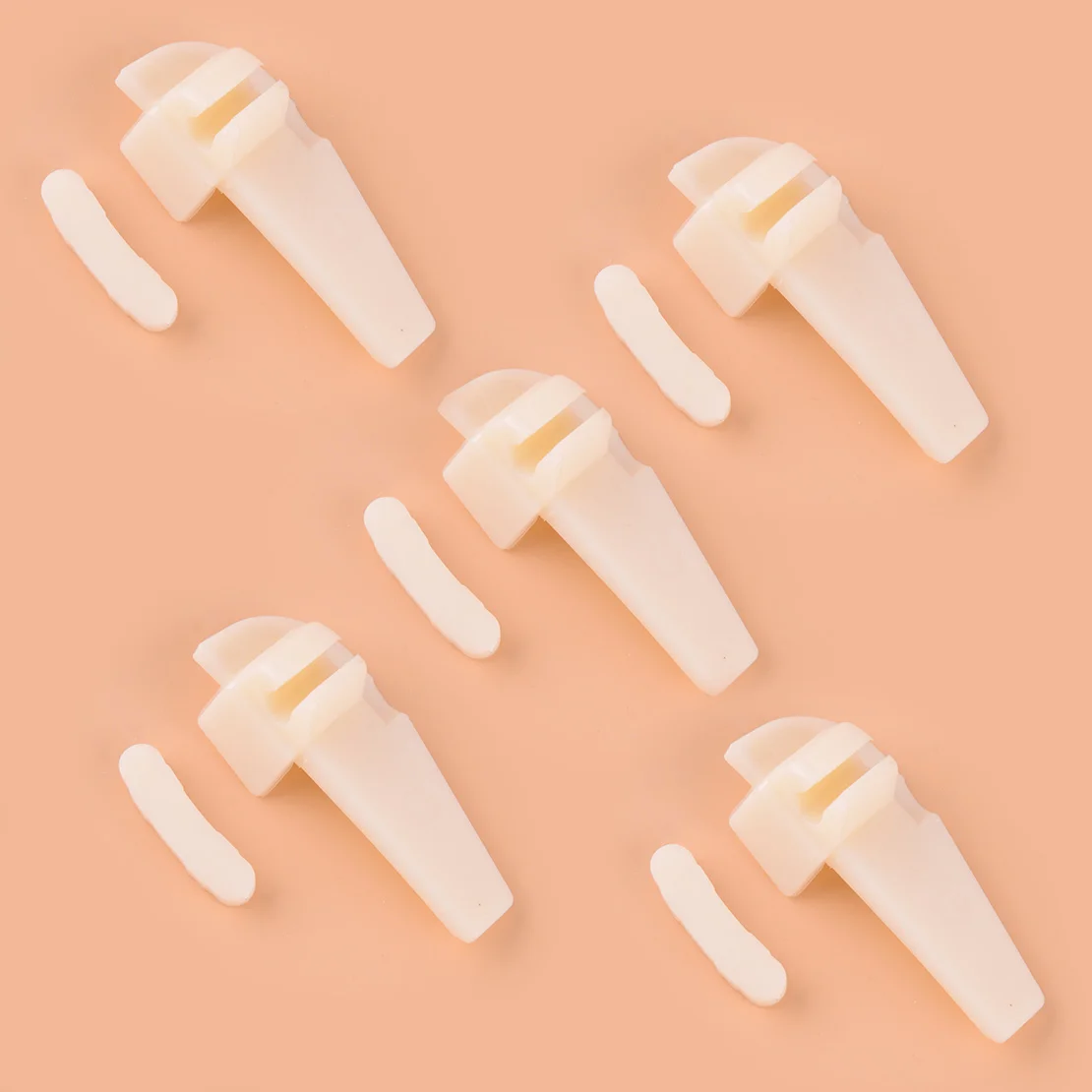 

5 Sets Tire Changer Machine Duck Head Protective Protectors Pads White Nylon New