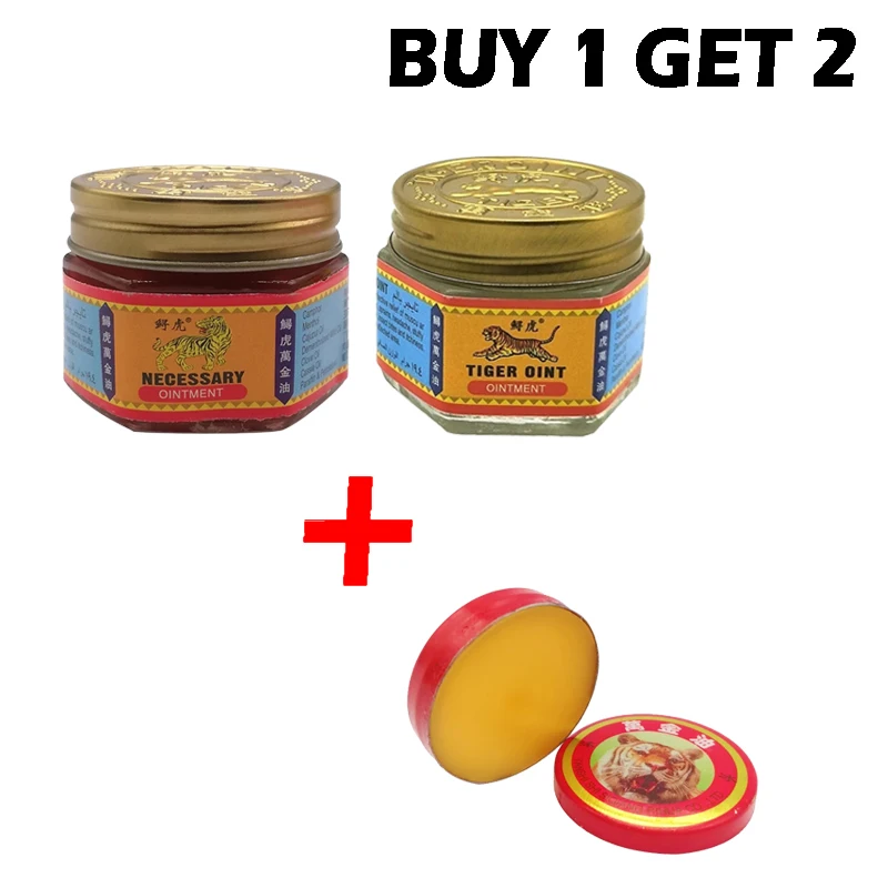 

3pcs/Set Tiger Balm Ointment Muscle Back Neck Arthritis Chinese Medical Onit Body Relief Cool Cream Health Joints Pain Massage