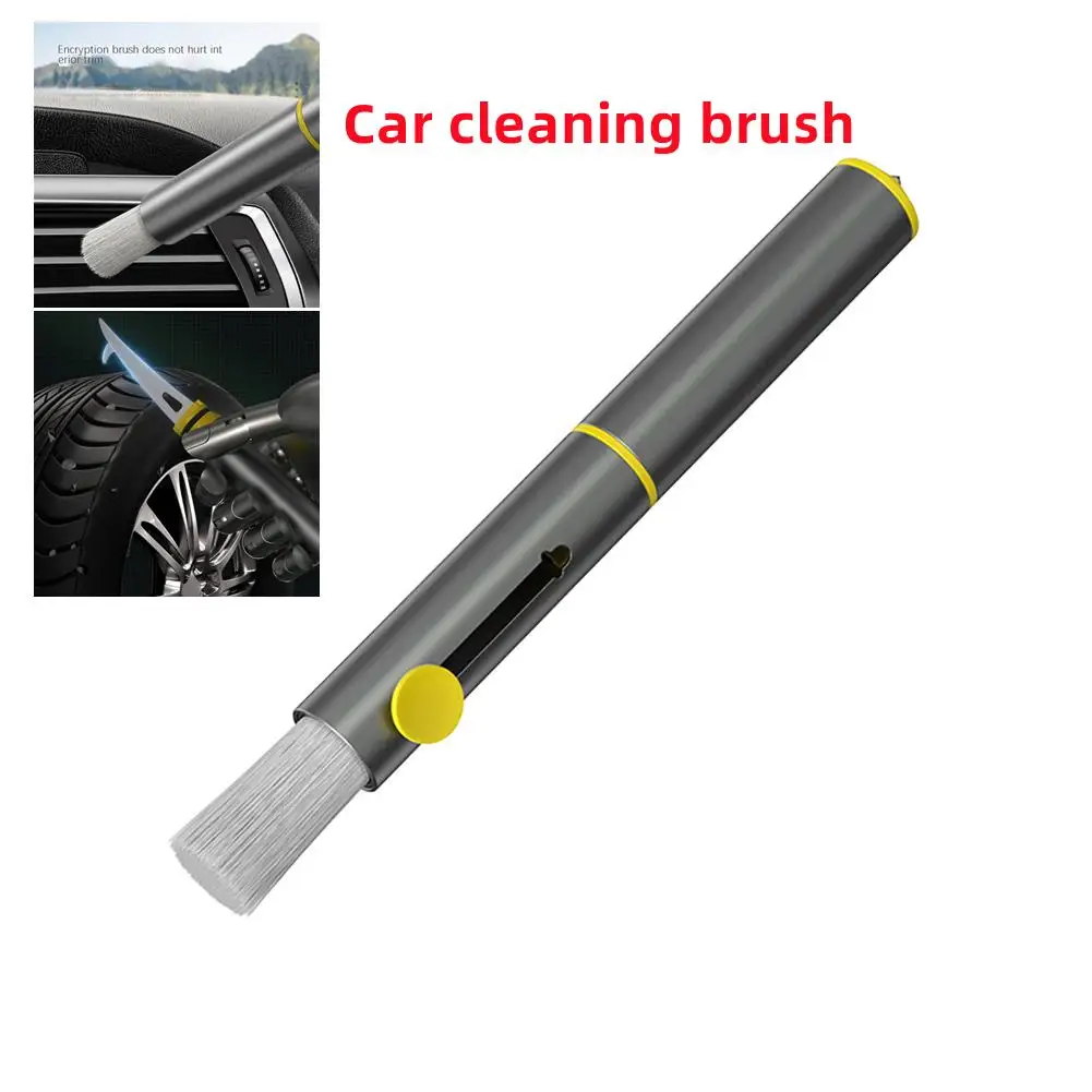 

Car Air Conditioner Cleaning Brush Air Outlet Clean Brush Window Breaker Safety Hammer Interior Cleaning Tool Auto Accessories